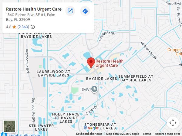Directions From Your Location to Restore Health Urgent Care